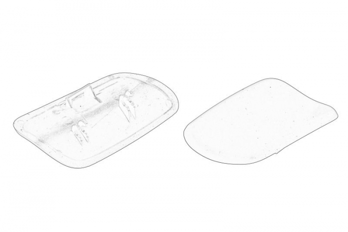 Capac spalator far (set 2 bucati; grunduit) PEUGEOT 607 2.0-3.0 intre 2000-2011 [1]