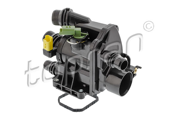 Carcasa termostat (105  C) potrivit CITROEN BERLINGO, BERLINGO MINIVAN, C3 AIRCROSS II, C3 III, C4 CACTUS, C4 III, C5 AIRCROSS, GRAND C4 SPACETOURER; OPEL ASTRA stanga 1.2 01.13-