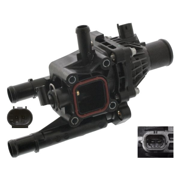 Carcasa termostat potrivita ALFA ROMEO 159; CHEVROLET AVEO, CRUZE, ORLANDO, TRAX; FIAT CROMA; OPEL ASTRA J, ASTRA J GTC, INSIGNIA A, MOKKA / MOKKA X, ZAFIRA C 1.6-1.8LPG dupa 2005 [2]