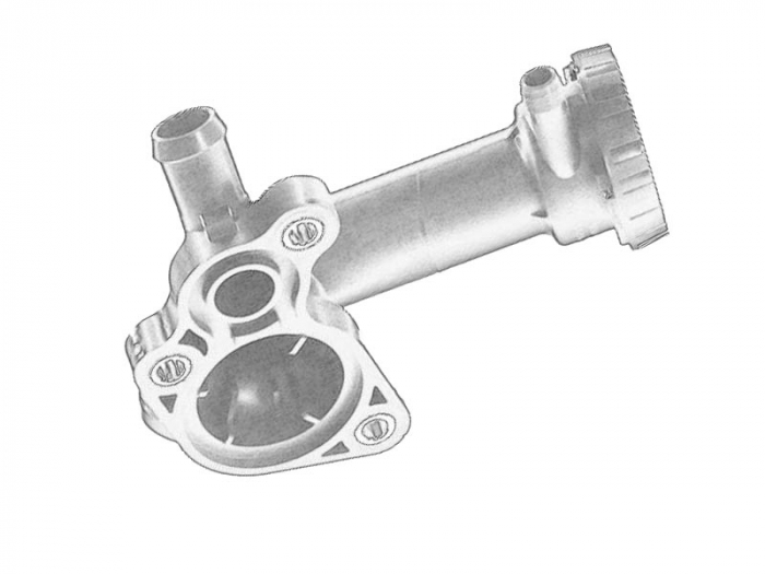 Carcasa termostat potrivit FIAT DUCATO; FORD MONDEO III, TRANSIT; MINI (R50, R53), (R52) 1.6/2.0D/2.2D dupa 2000 [2]