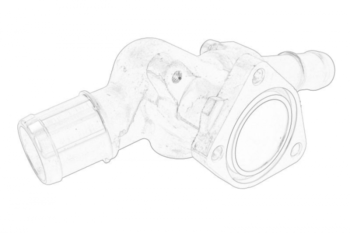 Carcasa termostat potrivit HYUNDAI ACCENT IV, ELANTRA IV; KIA CEE'D 1.6/1.6D 11.05- [2]