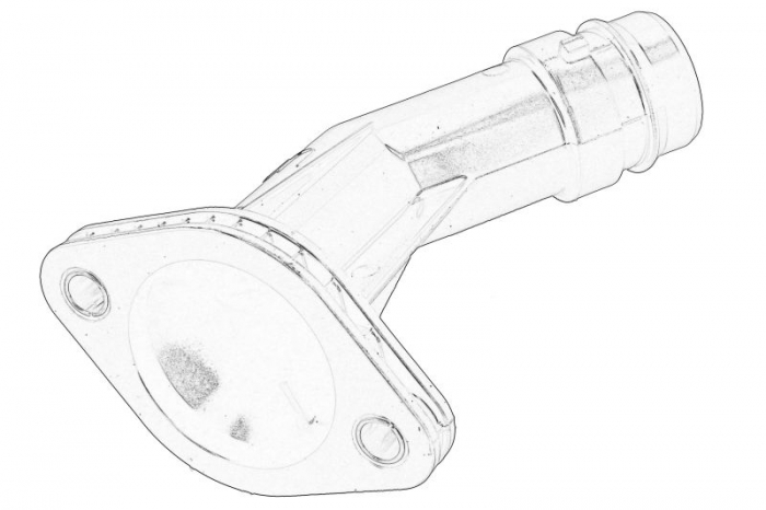 Carcasa termostat potrivit HYUNDAI I40 I, I40 I CW, IX35; KIA CARENS IV, OPTIMA, SPORTAGE III 2.0 2010-2019 [2]