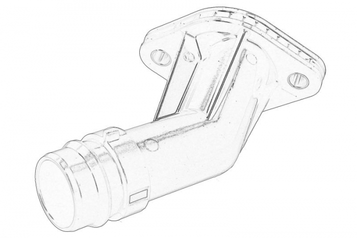 Carcasa termostat potrivit HYUNDAI I40 I, I40 I CW, IX35; KIA CARENS IV, OPTIMA, SPORTAGE III 2.0 01.10-12.19