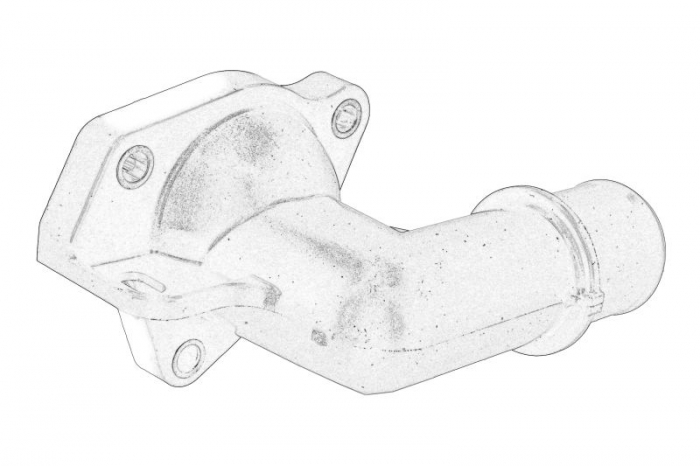 Carcasa termostat potrivit MAZDA 3, 6, 6 KOMBI, CX-5 2.2D 08.12-