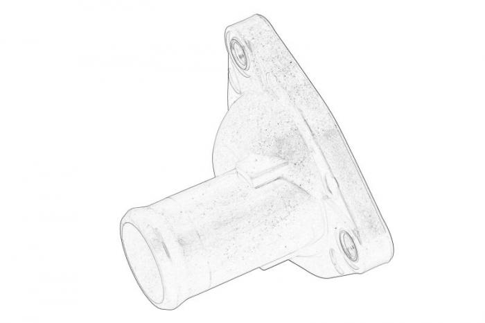 Carcasa termostat potrivit NISSAN MICRA C+C III, MICRA III, NOTE 1.2/1.4/1.4LPG 01.03-08.13 [1]