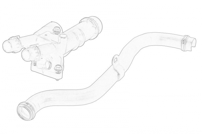 Carcasa termostat potrivit OPEL ASTRA J, ASTRA J GTC, ASTRA K, CASCADA, INSIGNIA A, INSIGNIA A COUNTRY, INSIGNIA B, INSIGNIA B GRAND SPORT, ZAFIRA C 1.6 06.12-