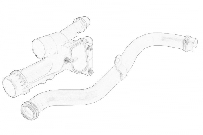 Carcasa termostat potrivit OPEL ASTRA J, ASTRA J GTC, ASTRA K, CASCADA, INSIGNIA A, INSIGNIA A COUNTRY, INSIGNIA B, INSIGNIA B GRAND SPORT, ZAFIRA C 1.6 06.12- [2]