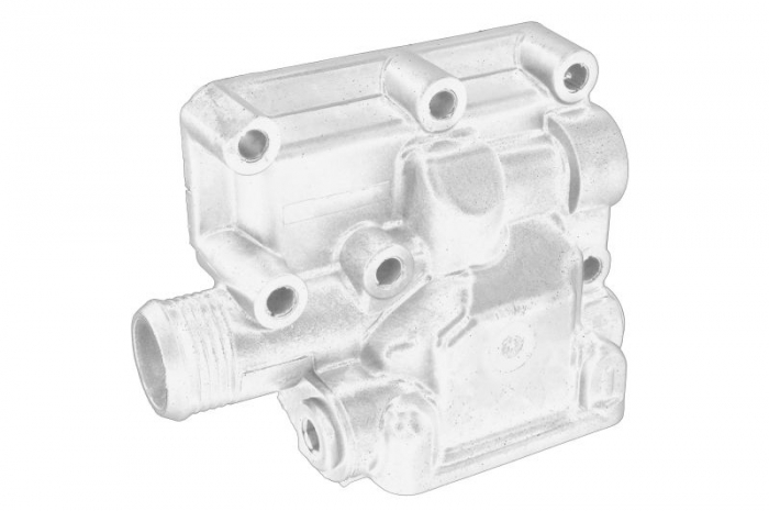 Carcasa termostat potrivit PERKINS potrivit CASE IH C, CX, MX; MASSEY FERGUSON 300, 3000, 4000, 6000 1004-4-G4,0T