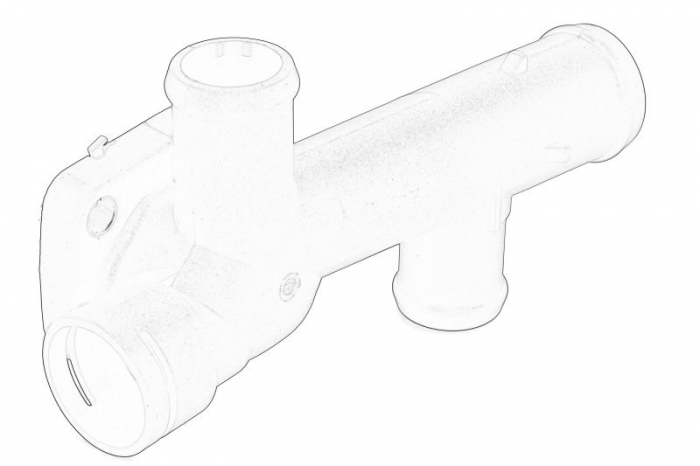 Carcasa termostat potrivit VW CRAFTER 30-35, CRAFTER 30-50 2.0D 05.11-12.16