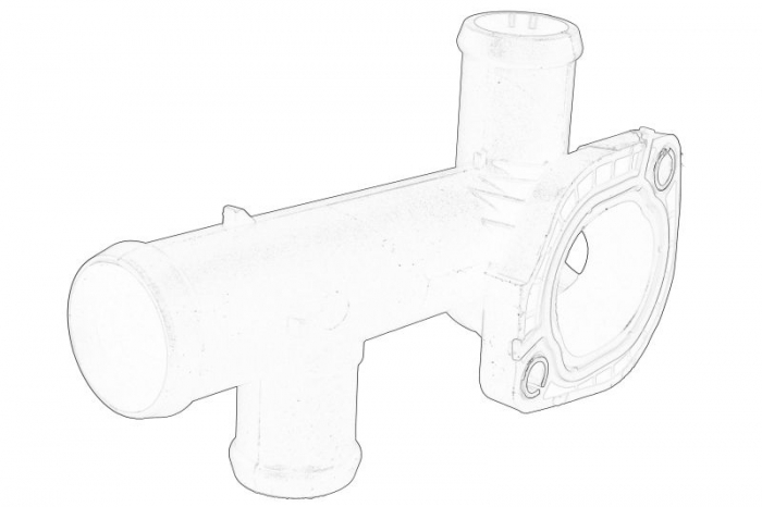 Carcasa termostat potrivit VW CRAFTER 30-35, CRAFTER 30-50 2.0D 05.11-12.16 [2]