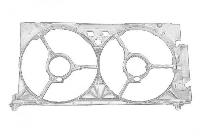 Carcasa ventilator radiator motor (cu 2 ventilatoare; tip GATE; vehicule fara AC) CITROEN BERLINGO, XSARA; PEUGEOT 306, PARTNER, PARTNERSPACE 1.8D 1.9D 2.0D intre 1993-2011