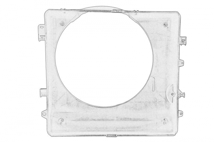 Carcasa ventilator radiator potrivit IVECO DAILY VI 03.14-