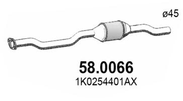 Catalizator fata potrivit VW Golf Plus V, Golf V 2003-2006 - 1.4, Euro 4, motor max. 1400 cm³ [2]