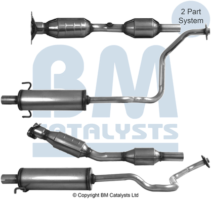 Catalizator potrivit Toyota Prius 2003-2009 - 1.5 hibrid, Euro 5, ceramica, motor max. 1500 cm³ [2]