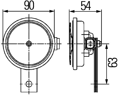 Claxon (350Hz 113dB 12V) [2]