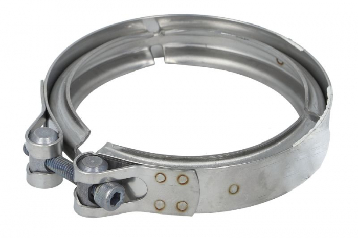 Colier sistem esapament (126,8mm-129,8mm, otel inoxidabil) potrivit DAF CF, XF 106; VDL FUTURA MX-11210-MX340 09.10-