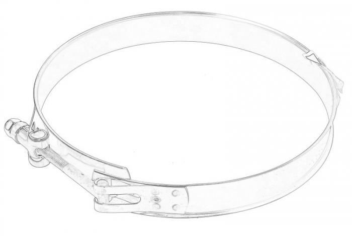 Colier sistem esapament (160mm) potrivit VOLVO