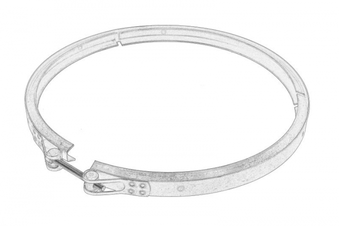 Colier sistem esapament (365mm) potrivit VOLVO potrivit VOLVO FH II, FM II, FMX II D11C410-G13C420 01.12-