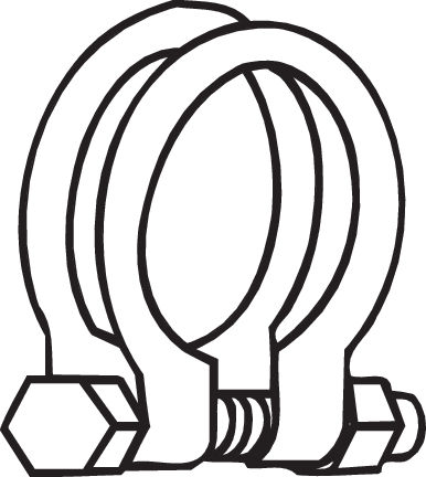 Colier sistem esapament (45,5mm) [1]