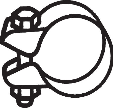 Colier sistem esapament (48,5mm) [1]