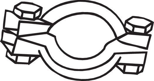 Colier sistem esapament (49mm) potrivit CITROEN 2 CV, ACADIANE, GS, LNA, VISA; FIAT DUNA, ELBA 0.4-1.7D 03.63-12.96 [2]