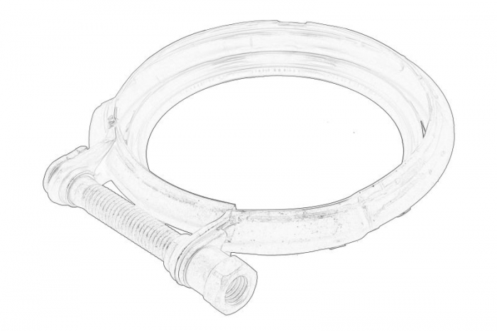Colier sistem esapament potrivit BMW X3 (G01, F97, G08), X4 (G02, F98) 2.0 2.0H 08.17-