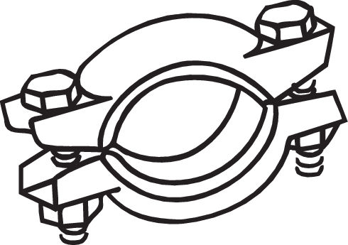 Colier sistem esapament potrivit FIAT 127, FIORINO, FIORINO/MINIVAN, PANDA; LADA 110, 111, 112, SAMARA; SEAT FURA, MARBELLA, TERRA, TERRA/KOMBI 0.65-1.7D 09.71-12.12 [2]