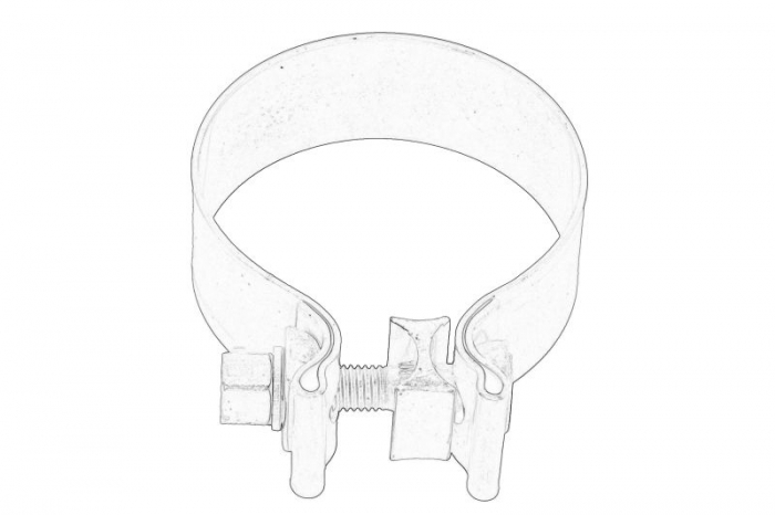 Colier sistem esapament potrivit JOHN DEERE