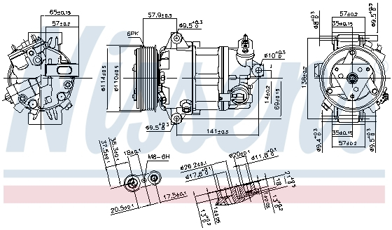 Compresor AC clima ALFA ROMEO GIULIETTA; FIAT TIPO 1.6D 2.0D dupa 2010