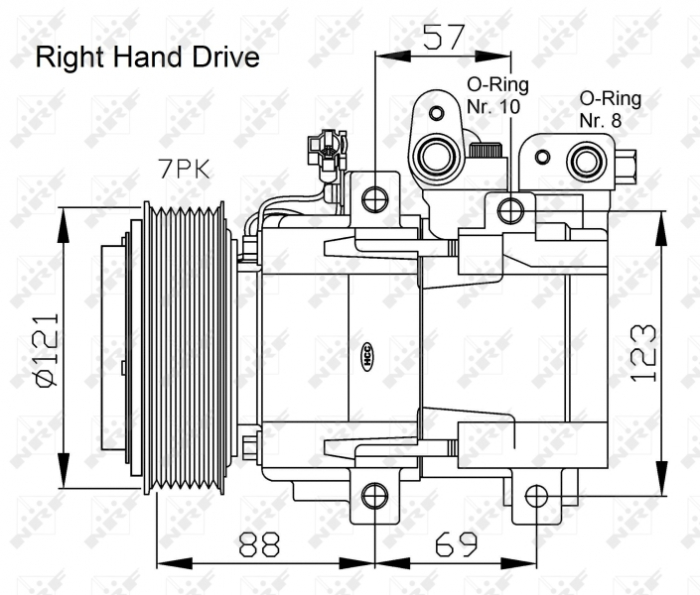 Compresor aer conditionat AC potrivit KIA SORENTO I 2.5D 08.02-03.11