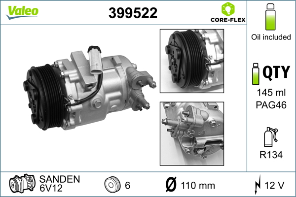 Compresor clima auto aer conditionat potrivit OPEL AGILA 1.3D 08.03-12.07