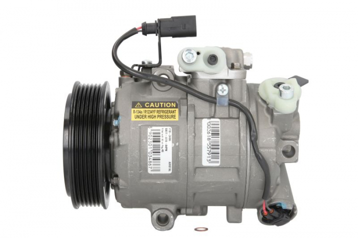 Compresor clima auto aer conditionat potrivit seat cordoba, ibiza iii, ibiza iv, ibiza iv sc, ibiza iv st, toledo iv; skoda fabia i, fabia i praktik, fabia ii, rapid, roomster, roomster praktik 1.0-1.