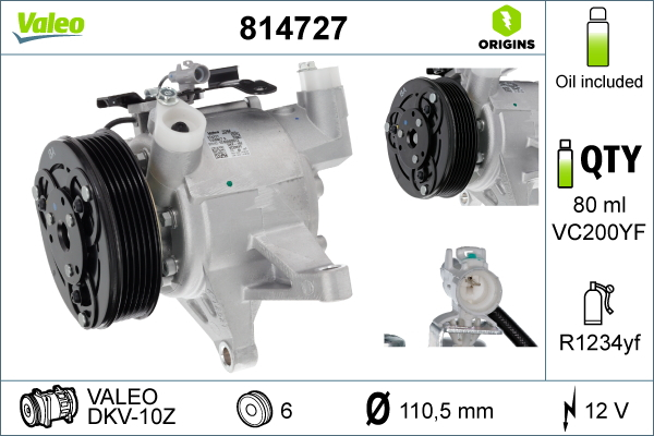 Compresor clima auto aer conditionat potrivit subaru levorg 1.6 09.15-