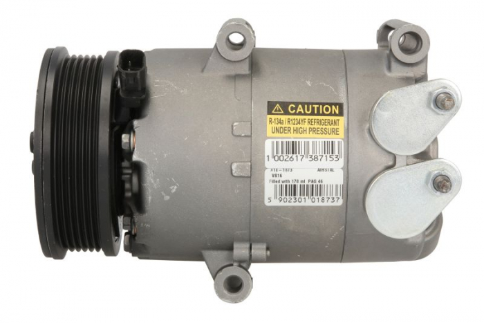 Compresor clima auto aer conditionat potrivit VOLVO C30, S40 II, S60 II, S80 II, V40, V50, V60 I, V70 III; FORD C-MAX II, FOCUS III, GALAXY II, GRAND C-MAX, MONDEO IV, S-MAX 1.6-1.6LPG 01.05-