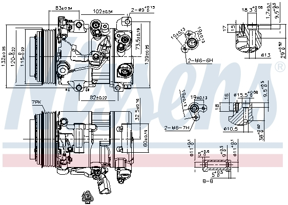 Compresor climatizare aer conditionat potrivit TOYOTA CAMRY 3.5 09.06-12.14