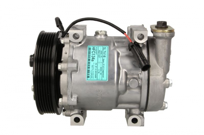 Compresor climatizare potrivit ALFA ROMEO 145, 146, 147, 156, 166, GT, GTV, SPIDER; FIAT BARCHETTA, BRAVA, BRAVO I, COUPE, MAREA, MULTIPLA, STILO; LANCIA DELTA II, LYBRA 1.6-2.0 04.95-09.10