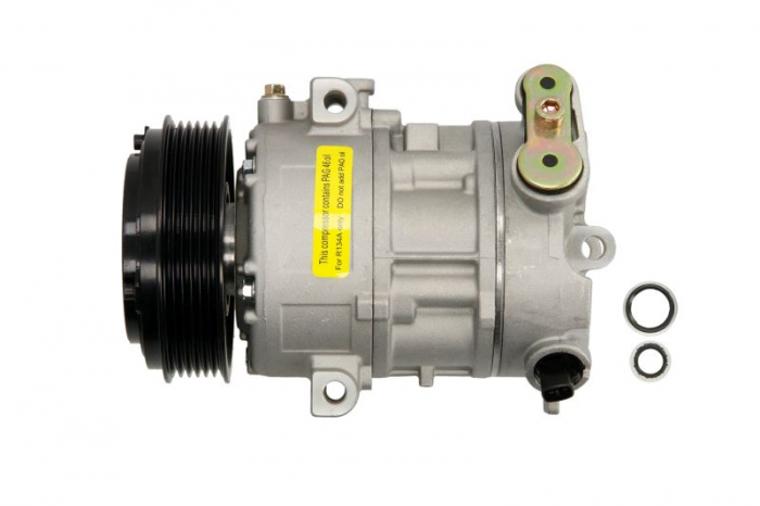 Compresor climatizare potrivit ALFA ROMEO MITO; CHEVROLET AVEO; CITROEN NEMO, NEMO MINIVAN; FIAT DOBLO, DOBLO CARGO, FIORINO, FIORINO MINIVAN, GRANDE PUNTO, LINEA, PUNTO 1.3D-1.7D 09.03-