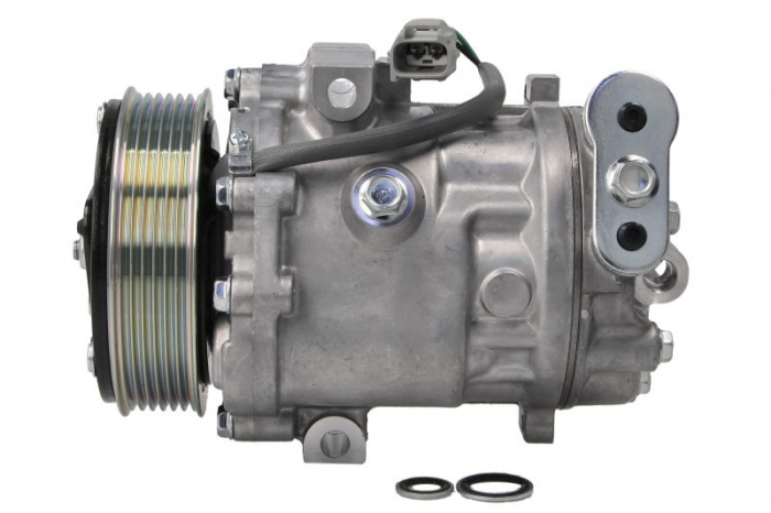 Compresor climatizare potrivit ALFA ROMEO MITO; CITROEN NEMO, NEMO MINIVAN; FIAT DOBLO, DOBLO CARGO, FIORINO, FIORINO MINIVAN, LINEA, PUNTO, QUBO, ULYSSE; LANCIA DELTA III 1.3D-2.0 08.02-