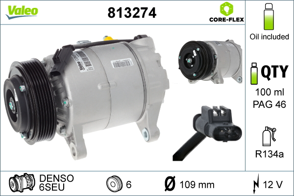 Compresor climatizare potrivit BMW 1 (F20), 2 (F22, F87), 2 (F23), 2 (F45), 2 GRAN TOURER (F46), 2 GRAN TOURER VAN (F46), 5 (F10), 5 (F11), 5 (G30, F90), 5 (G31) 1.2-3.0H 06.10-