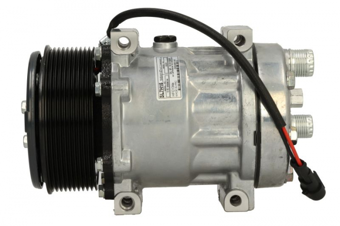 Compresor climatizare potrivit CASE IH 125, 130, 140, 145, 155, 160, 170, 185, 200, 215; NEW HOLLAND T7.170 2WD, T7.170 4WD, T7.185, T7.185 4WD, T7.200 2WD, T7.200 4WD, T7.210, T7.220 2WD