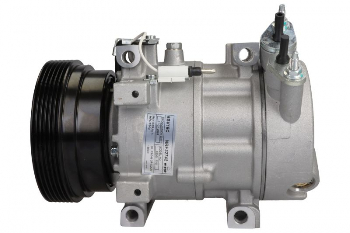 Compresor climatizare potrivit DACIA DUSTER, DUSTER SUV, LOGAN, LOGAN EXPRESS, LOGAN MCV, SANDERO; LADA LARGUS; RENAULT CLIO II, DUSTER, LOGAN I, SANDERO STEPWAY I 1.4-1.6LPG 09.98-