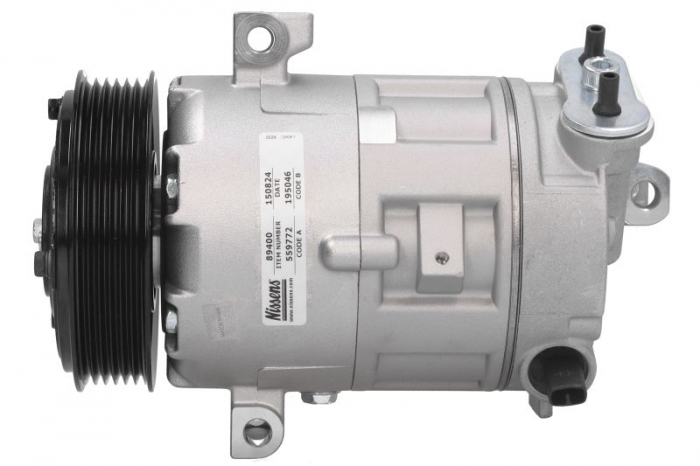 Compresor climatizare potrivit FIAT BRAVO, BRAVO II, DOBLO, DOBLO CARGO, GRANDE PUNTO, IDEA, LINEA, PUNTO EVO, SEDICI; LANCIA MUSA; SUZUKI SX4 1.6D 1.9D 2.0D 10.05-