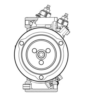 Compresor climatizare potrivit FORD C-MAX II, FIESTA VII, FOCUS IV, GRAND C-MAX, KUGA III, PUMA, TOURNEO CONNECT V408 NADWOZIE WIELKO, TOURNEO COURIER V769, TRANSIT CONNECT 1.0-1.6D dupa 2012 [3]