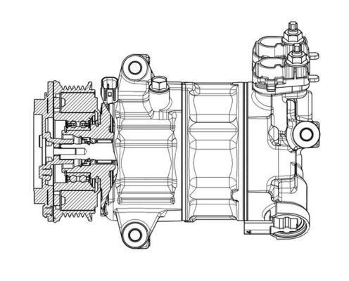 Compresor climatizare potrivit FORD C-MAX II, FIESTA VII, FOCUS IV, GRAND C-MAX, KUGA III, PUMA, TOURNEO CONNECT V408 NADWOZIE WIELKO, TOURNEO COURIER V769, TRANSIT CONNECT 1.0-1.6D dupa 2012 [2]