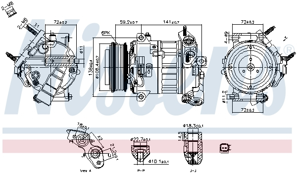 Compresor climatizare potrivit FORD TRANSIT V363 2.0D 2.0DH 03.16-