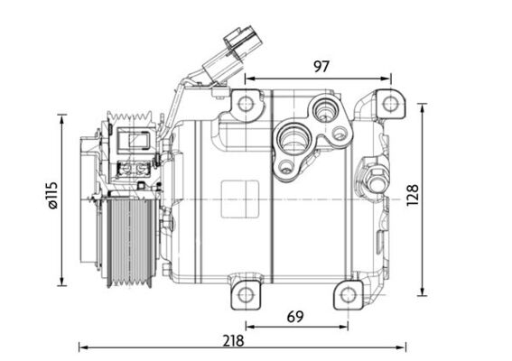 Compresor climatizare potrivit HYUNDAI H350 2.5D 04.15-