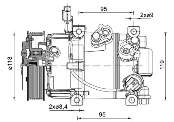 Compresor climatizare potrivit HYUNDAI I20 II 1.2 1.2LPG 11.14-