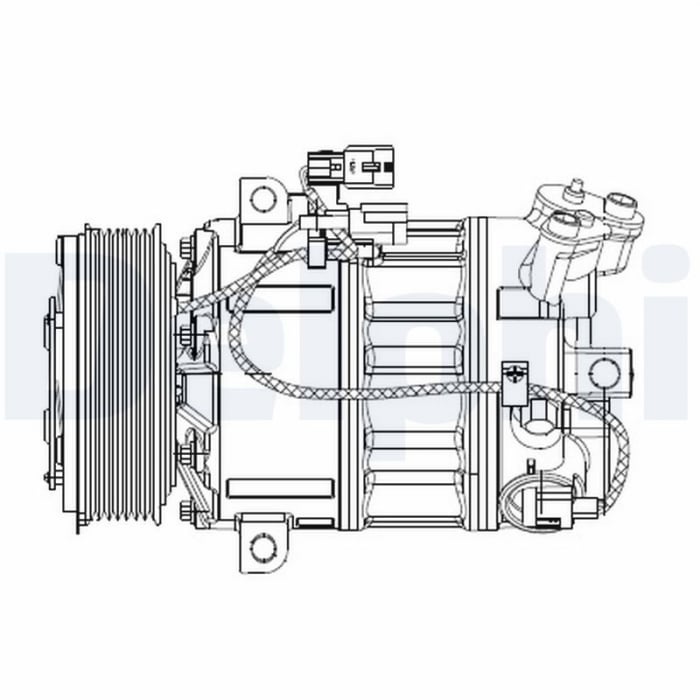 Compresor climatizare potrivit NISSAN X-TRAIL, X-TRAIL II; RENAULT LAGUNA, LAGUNA III 2.0D 3.0D 06.07-12.15