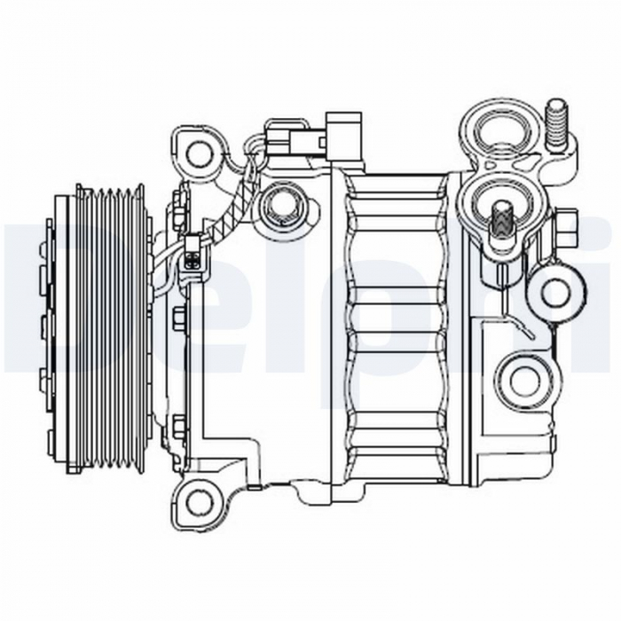 Compresor climatizare potrivit VOLVO S60 II, V40, V60 I; FORD C-MAX II, FOCUS III, GALAXY II, GALAXY MK II, GRAND C-MAX, MONDEO IV, S-MAX 1.6D 2.0D 07.10-02.20