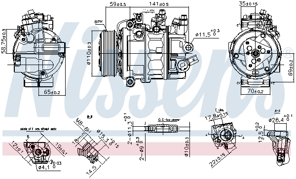 Compresor climatizare potrivit VW ATLAS 2.0 3.6 12.16-